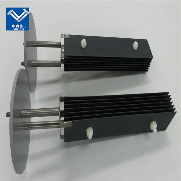 Titanium anode for electrolytic disinfection in seawater aquaculture